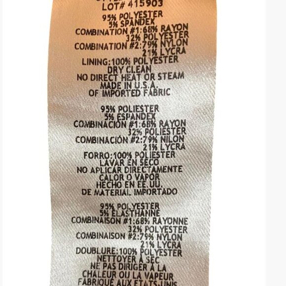 Xscape Maxi Brocade Formal Cocktail Dress Navy and Gold Size 22  EUC - Picture 14 of 15